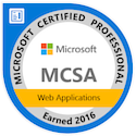 Microsoft MSCA Web Applications badge